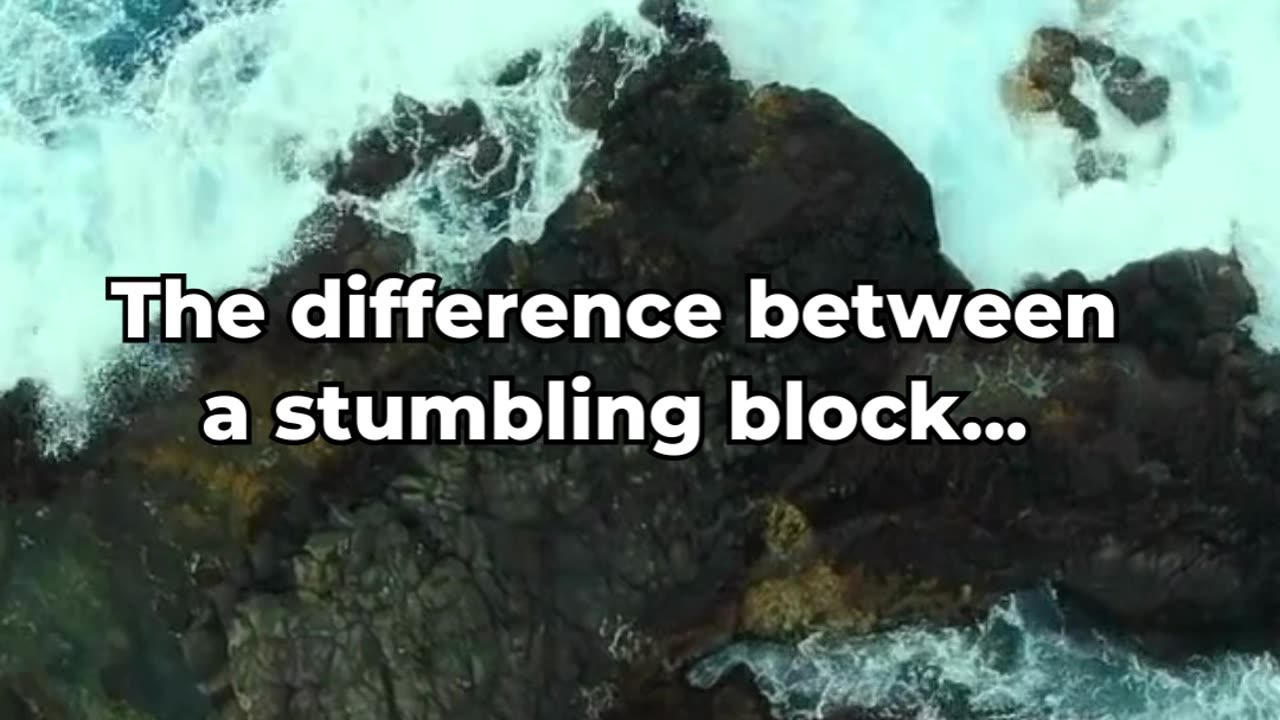 The difference between a stumbling block ... #psychology #facts #knowledge #motivation #subscribe