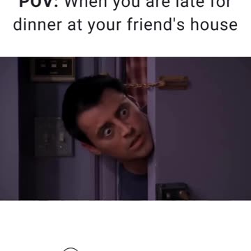 Dinner at your friend's house
