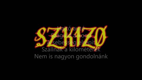 Szkízó - Hajtó autó (dalszöveges audió)