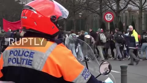 BELGIUM: PROTESTERS MARCH IN BRUSSELS AGAINST COVID RESTRIX, VACCINE POLICIES