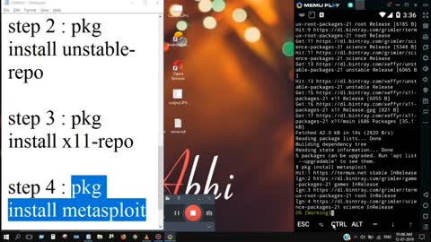 How to install Metasploit in termux.