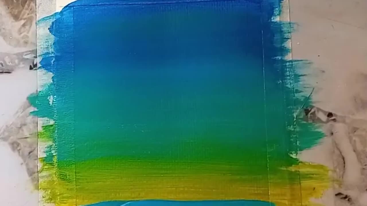 Painting Blue Beach Scene _ #shorts.mp4