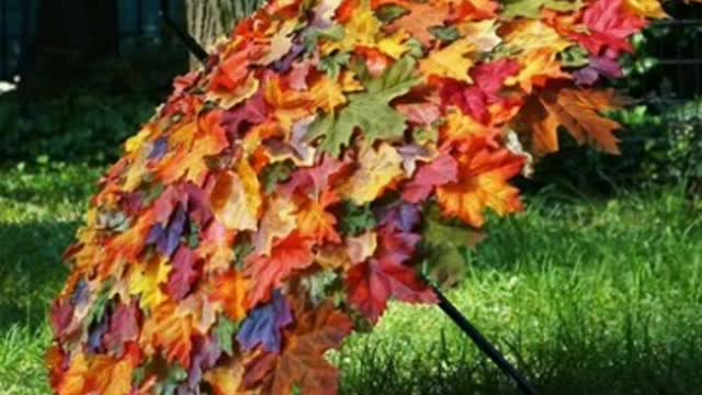 most beautiful and attractive leaf craft ideas