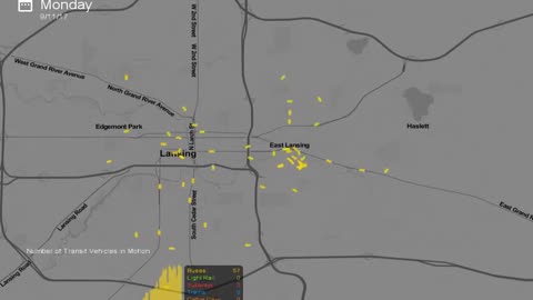 Daily Weekday Bus Service In Lansing, Michigan / CATA