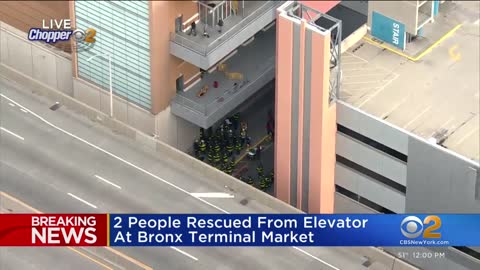 2 people rescued from Bronx elevator shaft