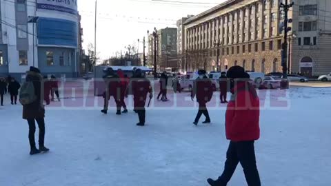 Every Protestor on Lenin Square was detained