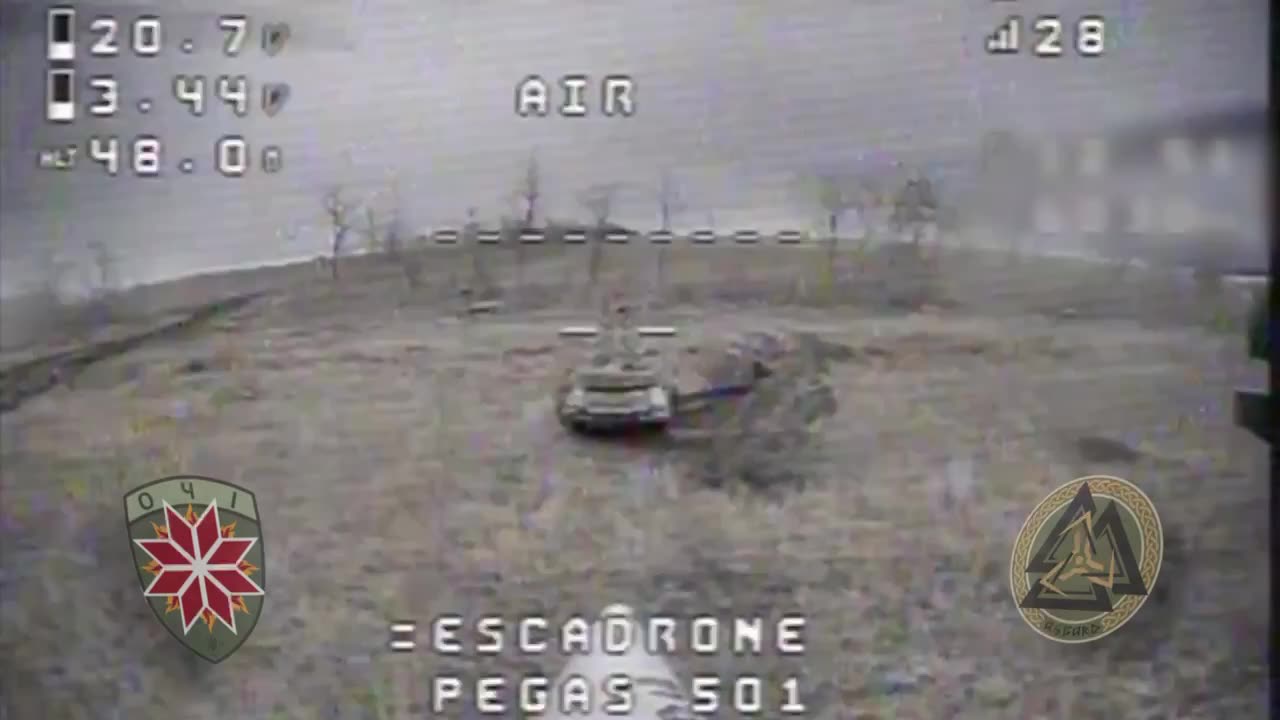 Ukrainian Drone Takes Out T90