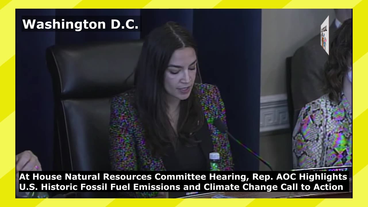 AOC Highlights U.S. Historic Fossil Fuel Emissions and Climate Change Call to Action