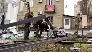 Unidentified missile hits Kyiv