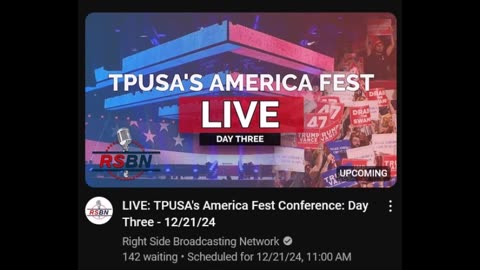 LIVE: TPUSA's America Fest Conference: Day Three - 12/21/24