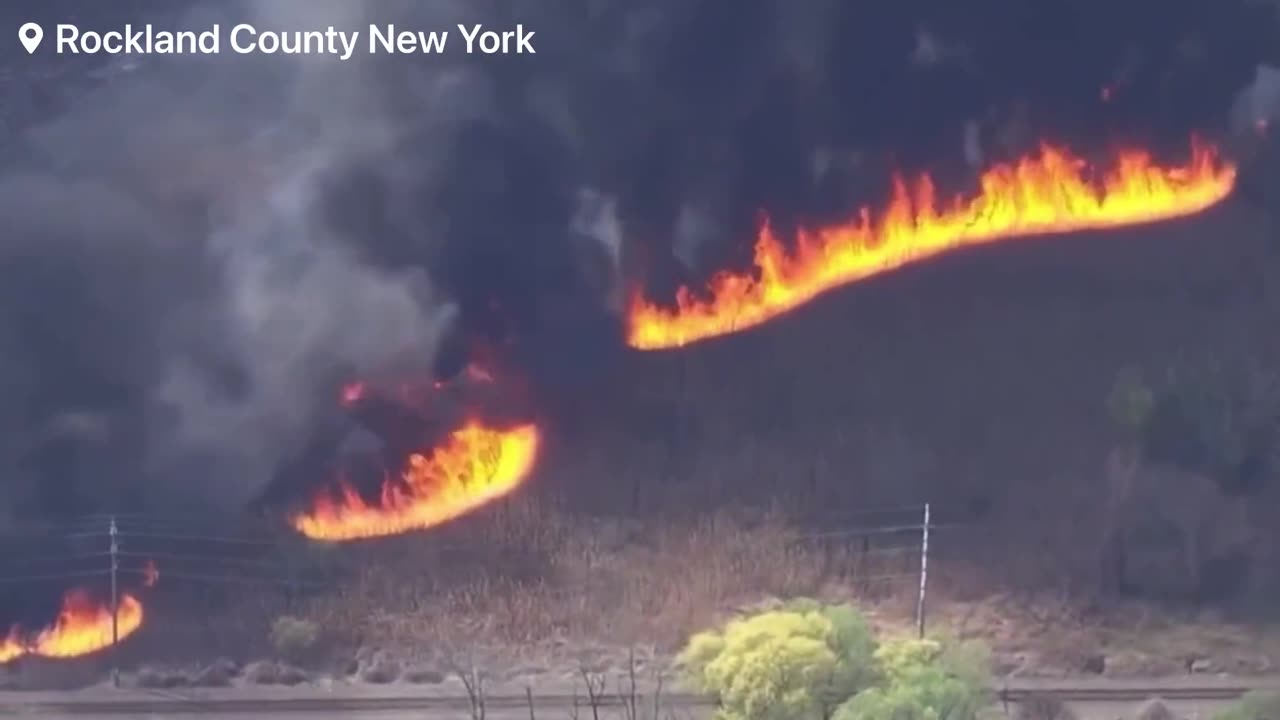 Massive fire broke out in Rockland County as multiple homes are threatened