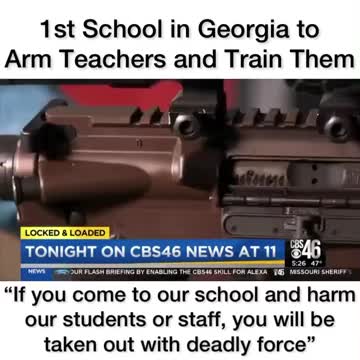 First school in Georgia to arm it’s teachers and train them!