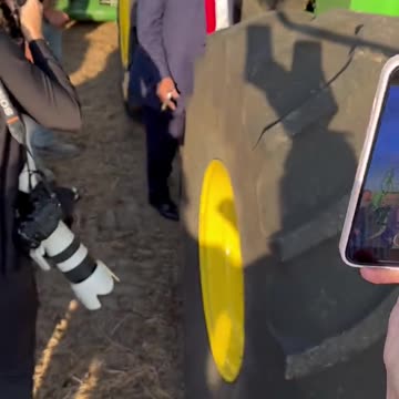 Here's Donald Trump Signing a Tractor