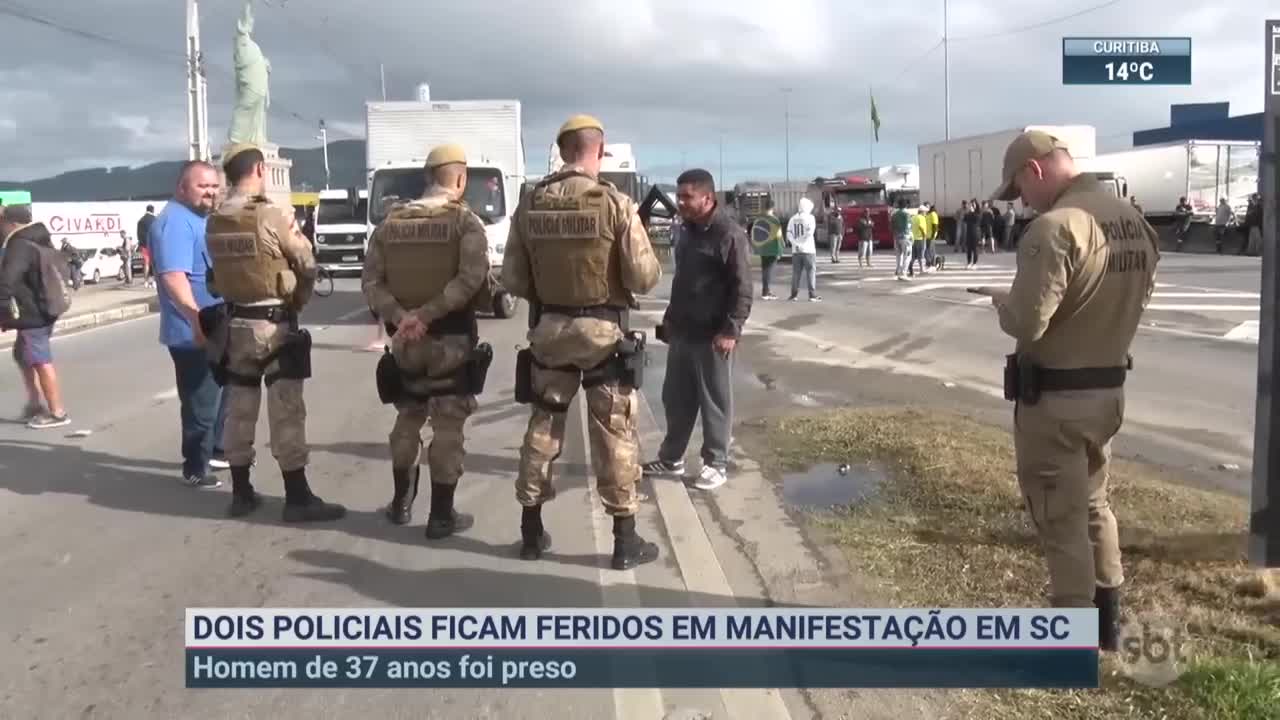 Manifestantes bolsonaristas atacam viaturas no Pará | SBT Brasil (07/11/22)