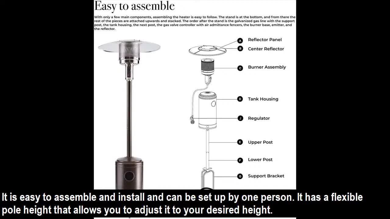 Propane Patio Heater Review – 50,000 BTU Outdoor Patio Heater