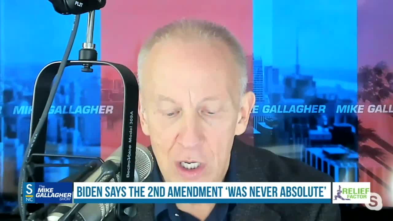 Biden states that the Second Amendment was "never absolute" and that you "couldn't buy a cannon" when it was established.