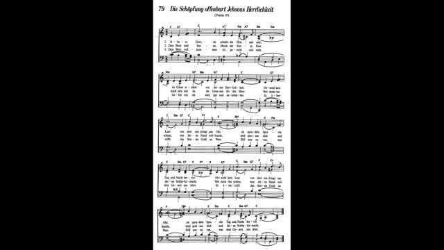 Die Schöpfung offenbart Jehovas Herrlichkeit (Lied 79 aus Singt Jehova Loblieder)