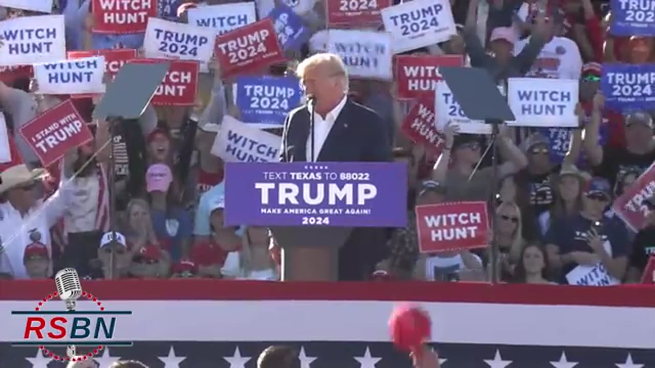 President Donald J. Trump speaks in Waco, TX "America will be a Free Nation once again!"