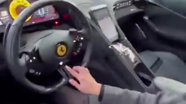 8_ What the……… Is THIS the best Ferrari steering wheel ever Ferrari Roma Shorts Jessicarmaniac