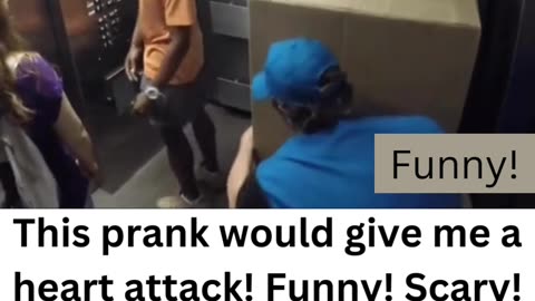 Scary! Elevator Prank! Wow!