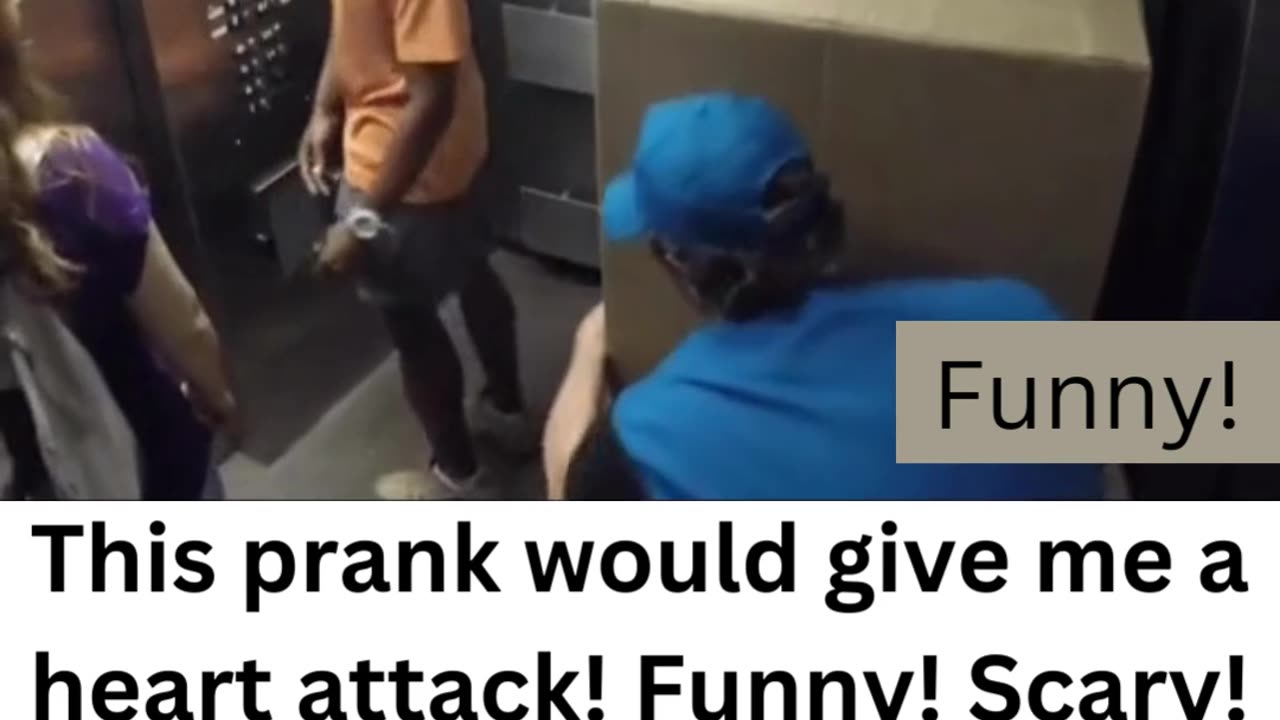 Scary! Elevator Prank! Wow!