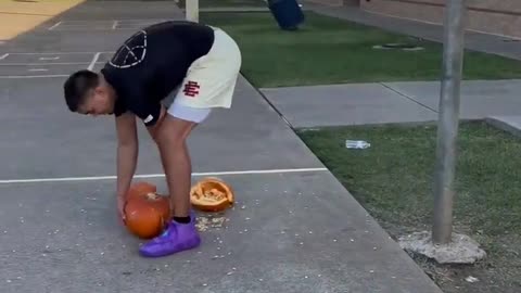 Hooping with a pumpkin...🎃