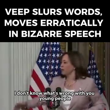 So is Kamala Drunk, High, or is this normal?