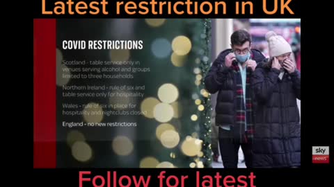 Latest restriction in UK