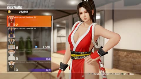 Mai Shiranui Character Model and Outfits _ Dead Or Alive 6