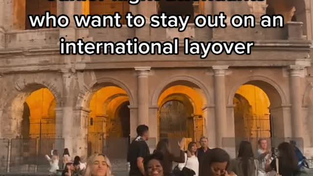 Junior flight attendants who want to stay out on an international layover