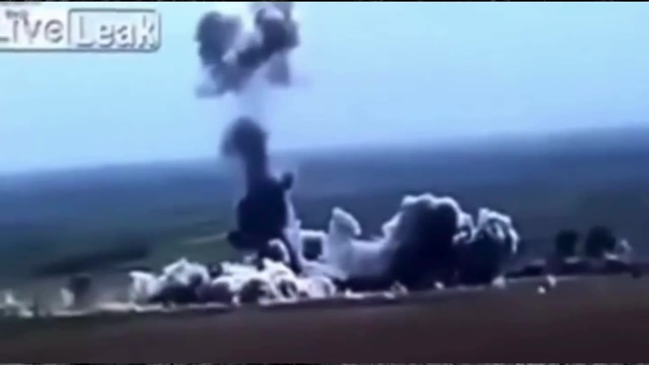 Alleged car bomb hits landmine, gets blasted 100ft in the air, then explodes... man I miss liveleak