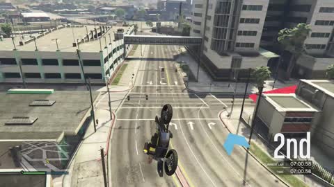 Front flip on dirt bike — GTA 5