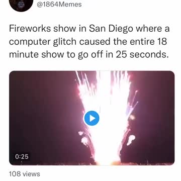 Fire works gone wrong