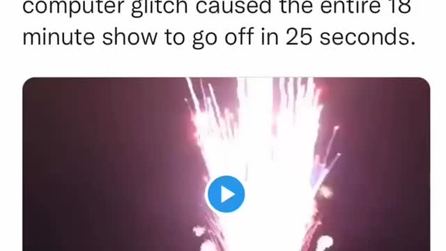 Fire works gone wrong