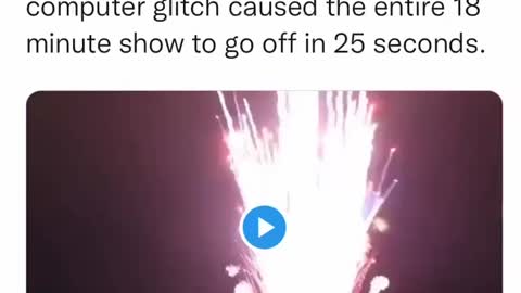 Fire works gone wrong