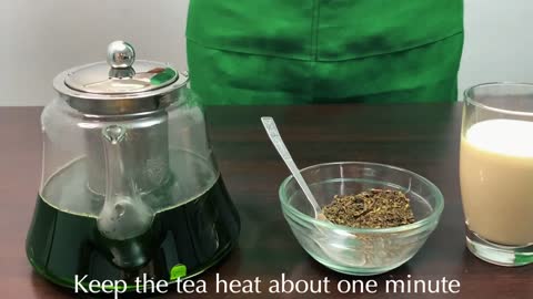 How to Make Milk Green Tea - Home Cooking Lifestyle