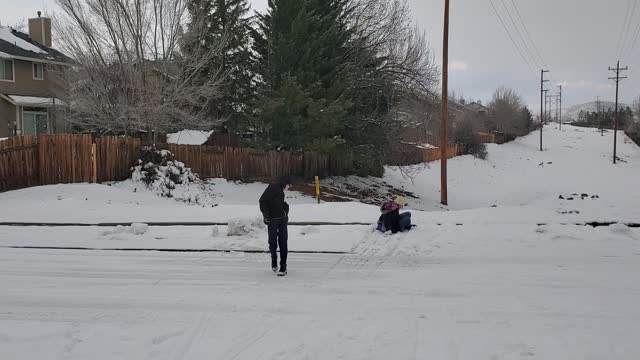 Sammy & Debbie Sledding 12.29.21