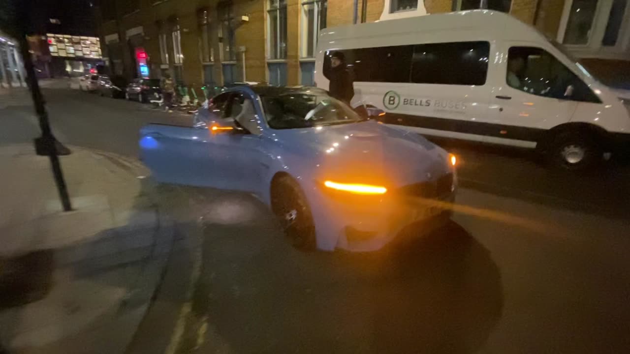 BMW M4 gets thrashed around London