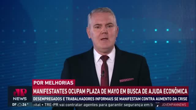 Manifestantes se reúnem na Argentina para pedir por melhores condições de trabalho