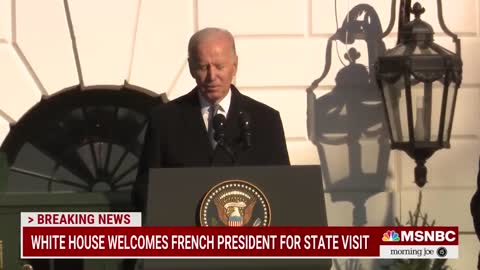 Biden Welcomes French President Macron To White House