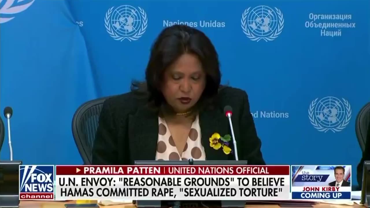 The UN confirms that Hamas terrorists used rape on a large scale during the October 7th Massacre.