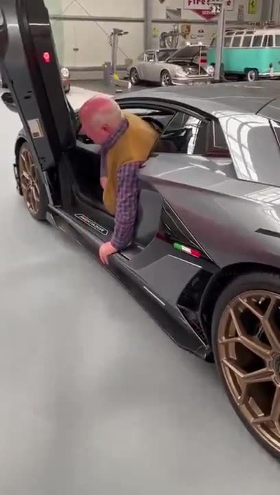 When you're retired and you buy yourself a Lamborghini...