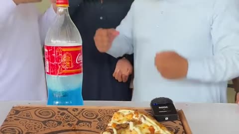 Pizza Eating Funny Bottle Flip Challenge | Eat And Fun | Funny eating challenge