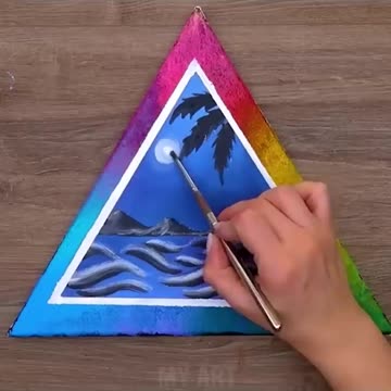 My Art - Amazing Painting Moon in Night Dream