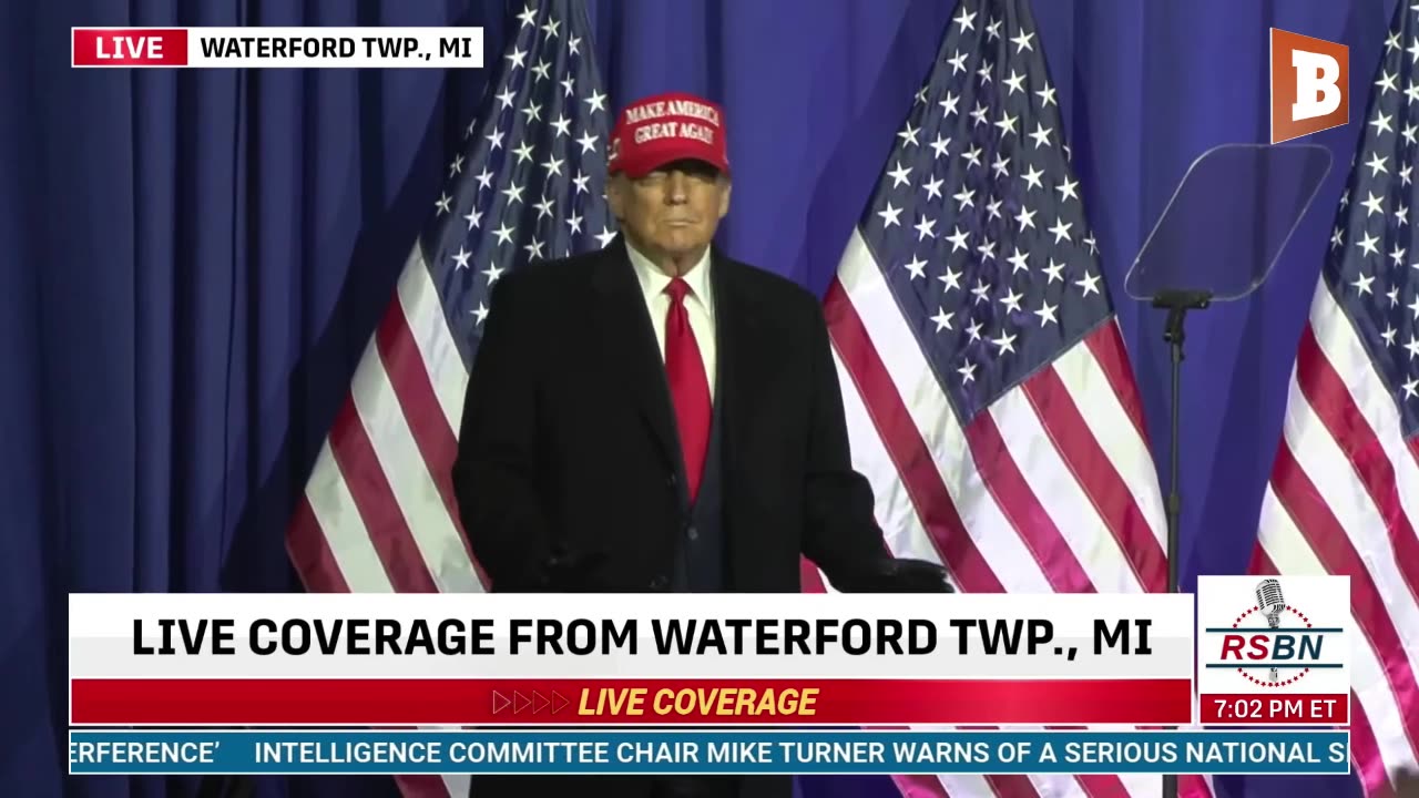 LIVE: Donald Trump Holds Rally in Waterford Township, MI...