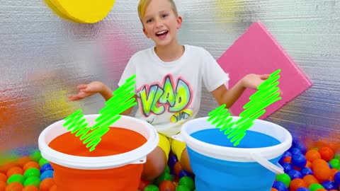 Vlad and Niki Inside the Magic Cube Challenge