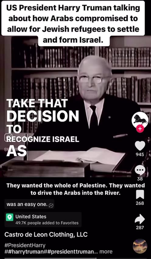 Truman on Palestine