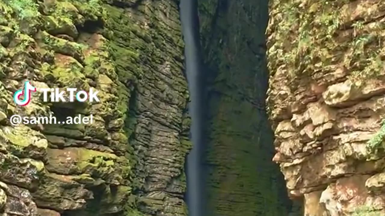Beautiful view of stunning waterfall in Brazil