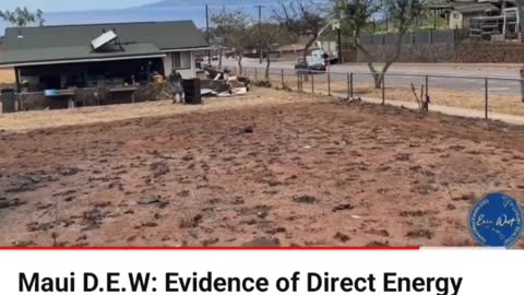 Maui fires anomalies - DEW?