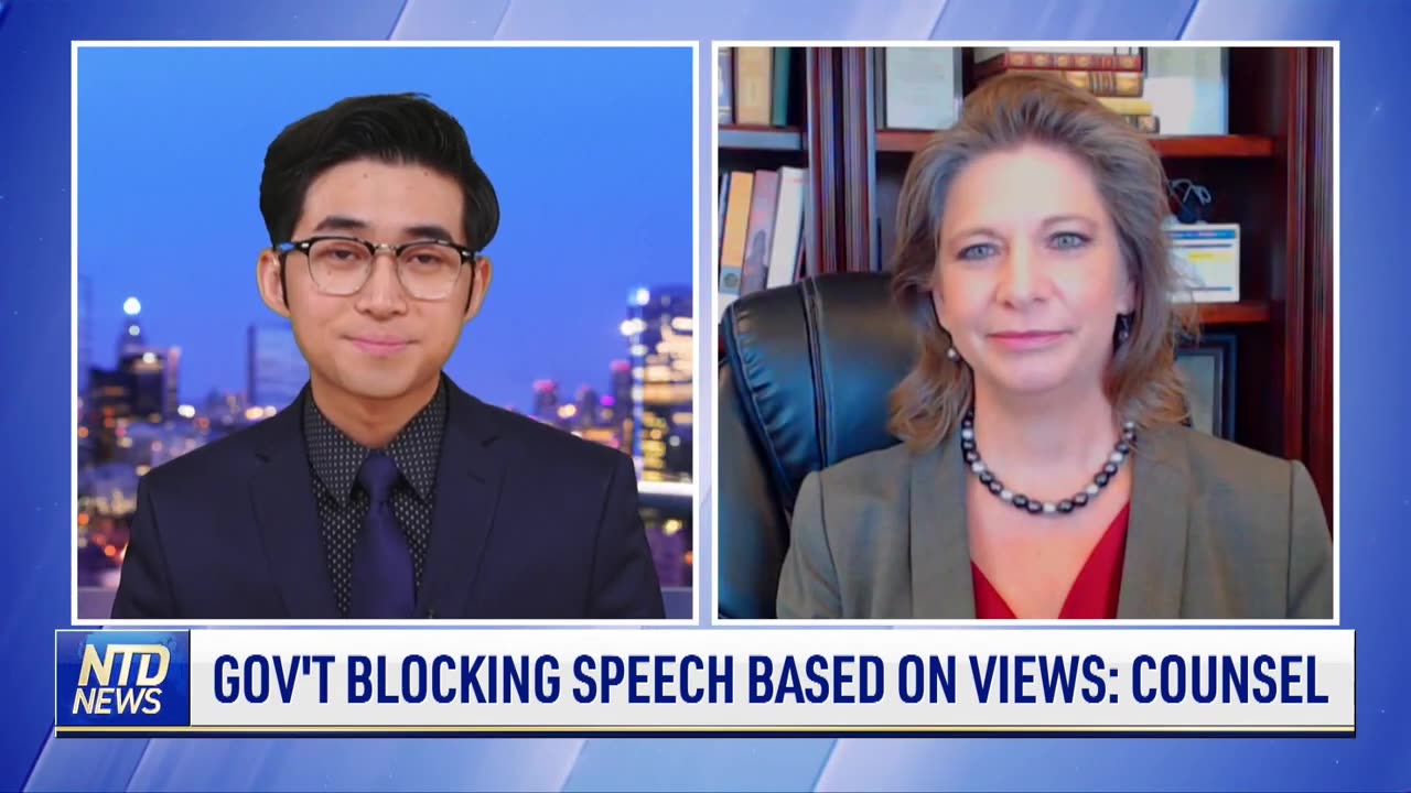 Government Blocking Speech Based on Views: Counsel